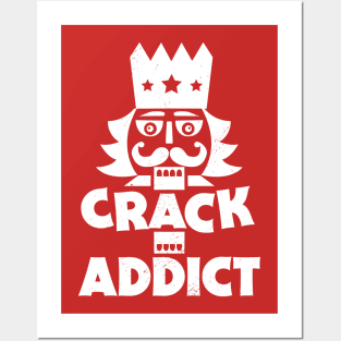 Crack Addict // Funny Christmas Nutcracker Posters and Art